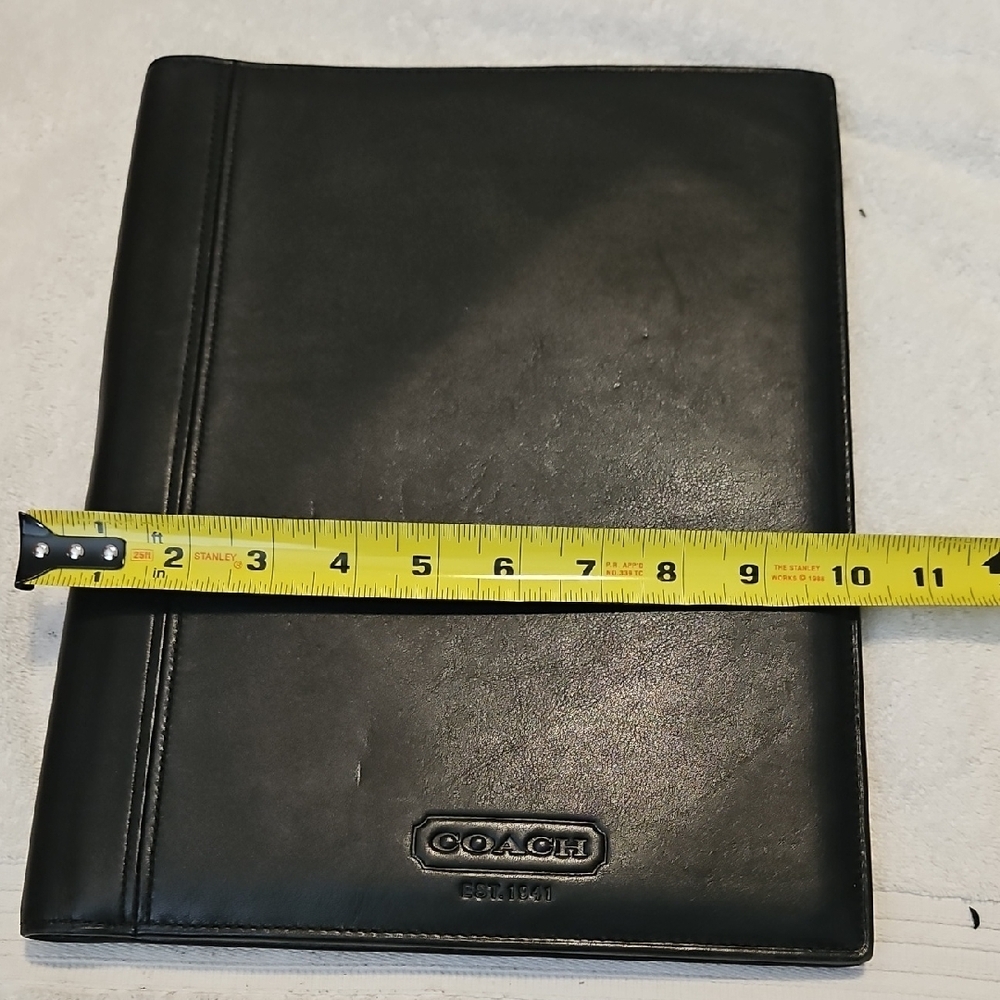 Coach Black Leather Document Folio - image 3